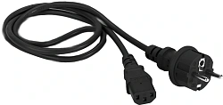 Шнур питания Lanmaster LAN-PP13/SH-3.0-BK C13-Schuko проводник.:3x0.75мм2 3м 220В черный