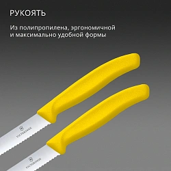 Набор ножей Victorinox Swiss Classic 6.7838.2C1 компл.:2предм. желтый европодвес