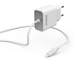 Сетевое зар./устр. Hama H-183314 18W 3A (PD) для Apple белый (00183314)
