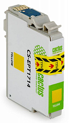 Картридж струйный Cactus CS-EPT1714 17XL желтый (10мл) для Epson XP-33/103/203/207/303/306/403/406 с чипом