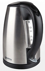 Чайник электрический Vitek VT-7002 1.8л. 2200Вт прозрачный/черный корпус: стекло/пластик