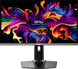 Монитор MSI 26.5" MPG 271QRX QD-OLED черный OLED LED 16:9 HDMI M/M матовая HAS Piv 250cd 178гр/178гр 2560x1440 360Hz FreeSync Premium Pro DP Quad 2K (1440p) USB 8.3кг