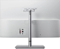 Моноблок Acer Aspire C27-195ES 27" Full HD Core Ultra 7 155U (1.7) 16Gb SSD512Gb Graphics CR Eshell GbitEth WiFi BT 65W клавиатура мышь Cam серебристый 1920x1080