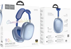 Наушники мониторные Hoco W55 TWS синий беспроводные bluetooth оголовье (32690)