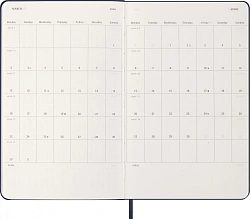 Ежедневник Moleskine CLASSIC Large 130х210мм 400стр. синий сапфир