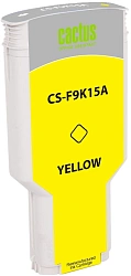 Картридж струйный Cactus CS-F9K15A 728XXL желтый (300мл) для HP DesignJet T730, T830 с чипом