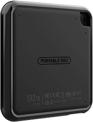 Накопитель SSD Silicon Power USB-C 1Tb SP010TBPSDPC60CK PC60 1.8" черный