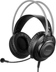Наушники с микрофоном A4Tech Fstyler FH200U серый 2м накладные USB оголовье (FH200U GREY)