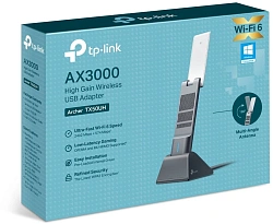 Сетевой адаптер Wi-Fi TP-Link Archer TX50UH AX3000 USB 3.0 (ант.внутр.) 2ант.