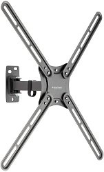Кронштейн для телевизора Kromax CORBEL-6 черный 22"-65" макс.30кг настенный поворот и наклон