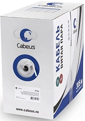 Кабель информационный Cabeus UTP-4P-Cat.5e-SOLID-LSZH-GY кат.5E U/UTP LSZH универсальный 305м серый