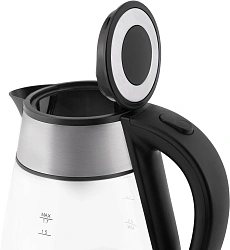 Чайник электрический Vitek VT-7037 1.7л. 2200Вт прозрачный/черный корпус: стекло/металл/пластик