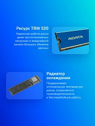 Накопитель SSD A-Data PCIe 3.0 x4 2TB ALEG-710-2TCS Legend 710 M.2 2280