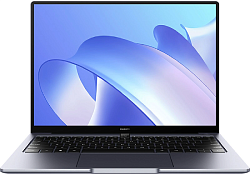Ноутбук Huawei MateBook 14 KLVF-X Core i5 1240P 16Gb SSD512Gb Intel Iris Xe graphics 14" IPS Touch (2160x1440) Windows 11 Home grey space WiFi BT Cam (53013PET)