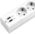 Сетевой фильтр Buro BU-SP1.8_USB_2A-W 1.8м (6 розеток) белый (коробка)