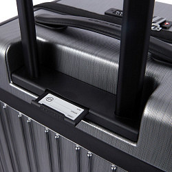 Чемодан Piquadro PQ LIGHT PREMIUM (BV4427PQLP/GRN) 46x68x26.5см 69л. 4.68кг. поликарбонат/алюм./натур.кожа серый