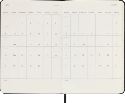 Еженедельник Moleskine CLASSIC WKLY Pocket 90x140мм 144стр. черный