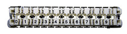 Плинт Lanmaster TWT-LSA10P-DIS-09 10 пар LSA-PROFIL размык. ABS пластик белый