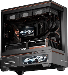 Система водяного охлаждения Thermalright Rainbow Vision 360 Turbo Soc-AM5/AM4/1200/1700/1851 черный 4-pin 28.1dB Al LCD Ret (R-VISION-TURBO-360-BL-ARGB)