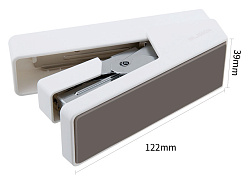 Степлер Deli ENS081WHITE Nusign 24/6 26/6 (25листов) белый 100скоб коробка