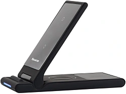 Беспроводное зар./устр. Buro CWC-QC5 15W 3A (QI) USB-C универсальное черный (CWC-QC5A15BK)