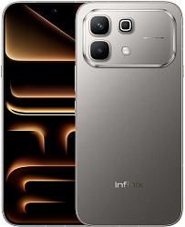 Смартфон Infinix X6879 Note 60 256Gb 8Gb титан моноблок 3G 4G 2Sim 6.78" 1208x2644 Android 16 50Mpix 802.11 a/b/g/n/ac NFC GPS GSM900/1800 GSM1900 Protect FM