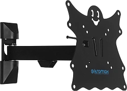 Кронштейн для телевизора Kromax Casper-203 черный 20"-43" макс.30кг настенный поворот и наклон