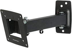 Кронштейн для телевизора Kromax OPTIMA-103 черный 10"-28" макс.25кг настенный поворотно-выдвижной и наклонный