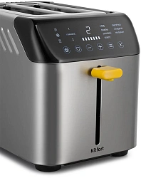 Тостер Kitfort КТ-6225 925Вт нержавеющая сталь/черный