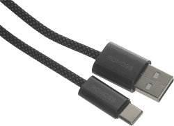 Кабель Romoss CB3038 6958377525951 ver2.0 USB (m)-USB Type-C (m) 1.2м черный