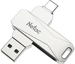 Флеш Диск Netac 128GB U782C NT03U782C-128G-32PN USB3.0 серебристый