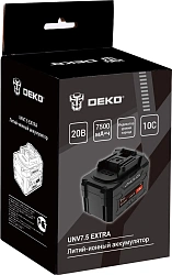 Батарея аккумуляторная Deko UNV7.5 EXTRA 20В 7.5Ач Li-Ion (063-4499)