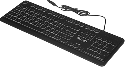 Клавиатура Defender GK-778DL черный USB slim for gamer LED (45778) кабель 1.5м