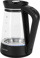 Чайник электрический Starwind SKG2116 1.8л. 1700Вт черный/прозрачный корпус: стекло