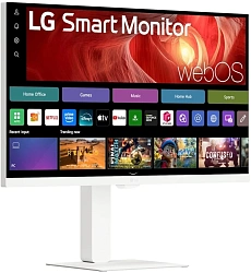 Монитор LG 31.5" 32U850SA-W белый IPS LED 5ms 16:9 HDMI M/M Cam матовая HAS Piv 1000:1 400cd 178гр/178гр 3840x2160 60Hz 4K USB 7.7кг