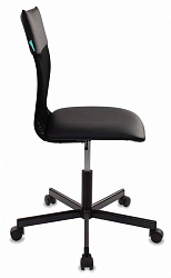 Кресло Бюрократ CH-1399 черный Leather Black экокожа/сетка крестов. металл