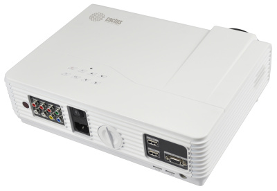 Проектор Cactus CS-PRO.09WT.WXGA-W LCD 300Lm ANSI (1280x720) 2000:1 ресурс лампы:50000часов 2xUSB typeA 2xHDMI 4.7кг