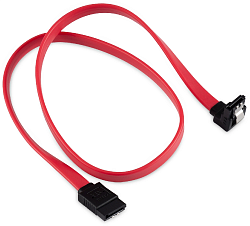 Кабель Buro ver3.0 SATA SATA угловой 0.5м (BU-SATA-SATA-ANG-LOCK) красный