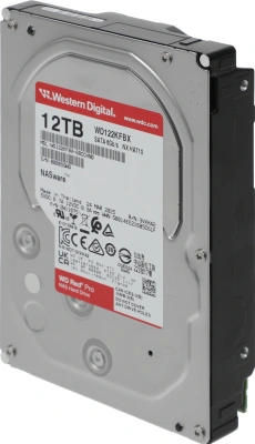 Жесткий диск WD SATA-III 12TB WD122KFBX NAS Red Pro (7200rpm) 512Mb 3.5"