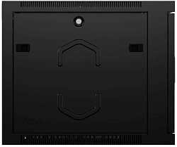 Шкаф коммутационный Cabeus (SH-05F-12U60/45-R-BK) настенный 12U 600x450мм пер.дв.стекл 50кг черный 390мм IP20 сталь
