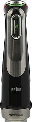 Блендер погружной Braun MQ9135XI 1200Вт черный/серебристый