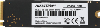 Накопитель SSD Hikvision PCIe 3.0 x4 2TB HS-SSD-E3000/2048G HS-SSD-E3000/2048G Hiksemi E3000 M.2 2280