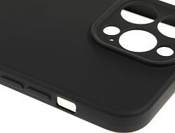 Чехол (клип-кейс) BoraSCO для Apple iPhone 15 Pro Max Microfiber Case черный (72425)