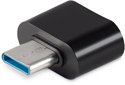 Адаптер Buro BU-USB2-AF-CM USB A(f) USB Type-C (m) черный
