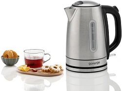Чайник электрический Gorenje K17DS 1.7л. 2200Вт серебристый корпус: металл