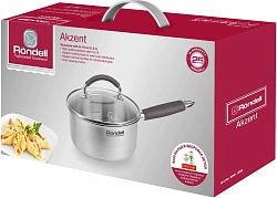 Ковш Rondell Akzent RDS-1386 1.3л. d=16см (с крышкой) стальной