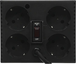Стабилизатор напряжения Powercom TCA-1200 600Вт 1200ВА черный