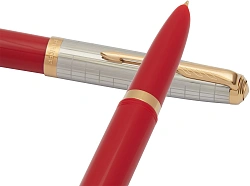 Ручка перьев. Parker 51 Premium (CW2169071) Red Rage GT F сталь нержавеющая подар.кор.