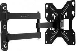 Кронштейн для телевизора Ultramounts UM900 черный 23"-43" макс.30кг настенный поворотно-выдвижной и наклонный