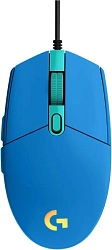 Мышь Logitech G102 LightSync синий оптическая 8000dpi USB 6but (910-005810)